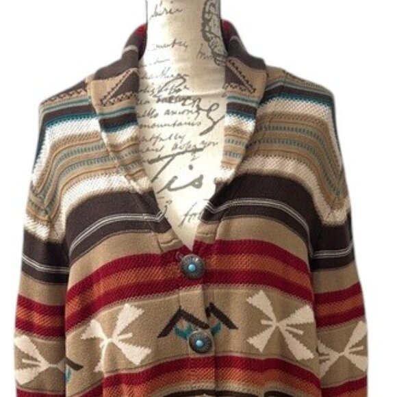 Cotton & Rye Outfitters Indie Cardigan Aztec Print - Picture 3 of 9